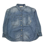 REPLAY camicia in denim tinta unita manica lunga Azzurro per Bambina SG1078 AZZURRO REPLAY 