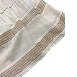 Janice Gonna Tinta Unita con Fantasia A Righe per Bambina JN727R BIANCO JANICE 