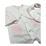 Trussardi Set 3 Pezzi Tutina-Cappello-Bvetta per Neonata TLP26003TUA BIANCO TRUSSARDI 