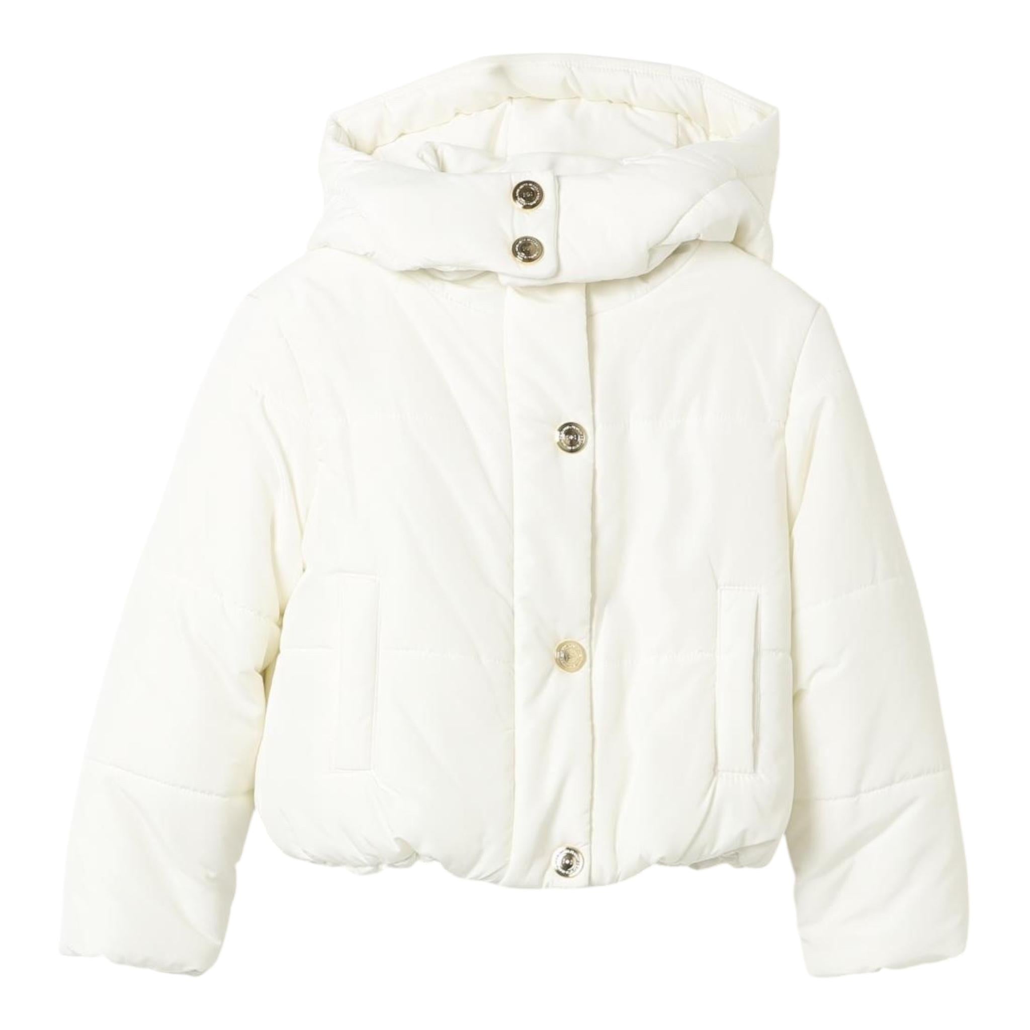 ELISABETTA FRANCHI giubbino tinta unita con cappuccio Bianco per Bambina EGGB033 BIANCO ELISABETTA FRANCHI 