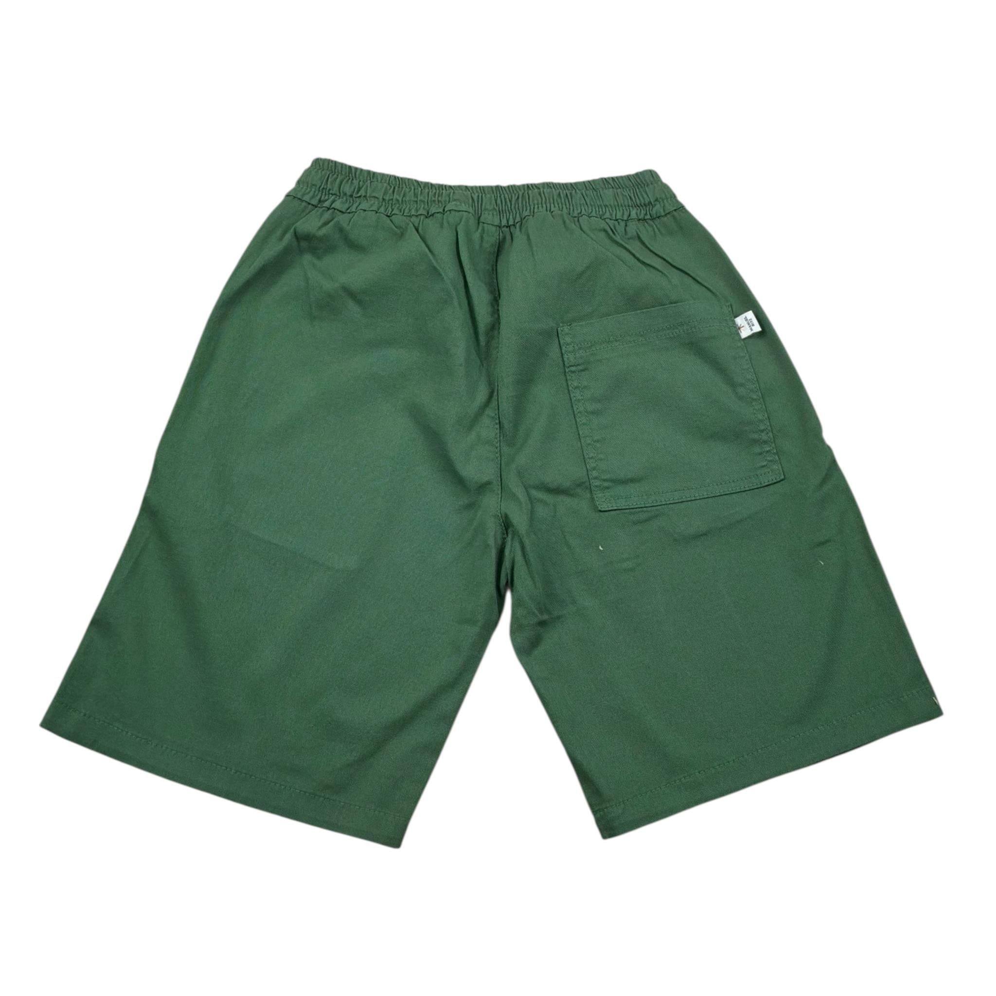 Manuel Ritz Bermuda Tinta Unita con Elastico In Vita per Bambino MR1975 VERDE MANUEL RITZ 