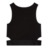 Calvin Klein Top Giromanica Tinta Unita per Bambina IG0IG02869XX NERO CALVIN KLEIN 