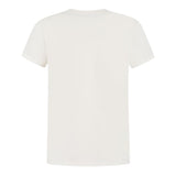 Woolrich T-Shirt Girocollo Tinta Unita con Logo per Bambino CFWKET0140MRUT PANNA WOOLRICH 