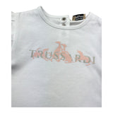 Trussardi T-Shirt Girocollo Tinta Unita con Logo per Neonata TIP26131TS BIANCO TRUSSARDI 