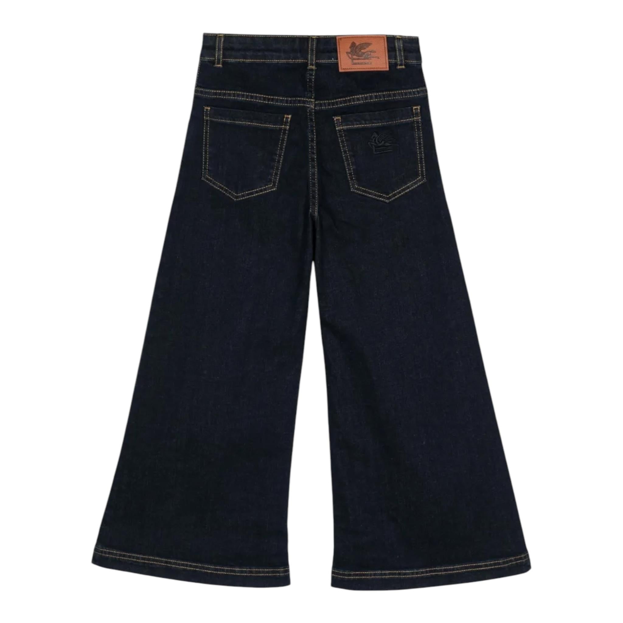 ETRO jeans modello a palazzo tinta unita Blu per Bambina GV6B30 BLU ETRO 