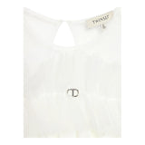 TWINSET abito manica lunga velata tinta unita  Bianco per Bambina 242GJ2101 BIANCO TWINSET 