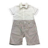 Little Bear Completo 2 Pezzi Camicia-Bermuda per Bambino 8210 BIANCO LITTLE BEAR 