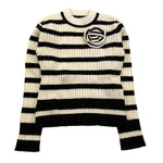 ABEL & LULA maglia mezzo collo tinta unita fantasia a righe Panna per Bambina 5829 PANNA ABEL & LULA 