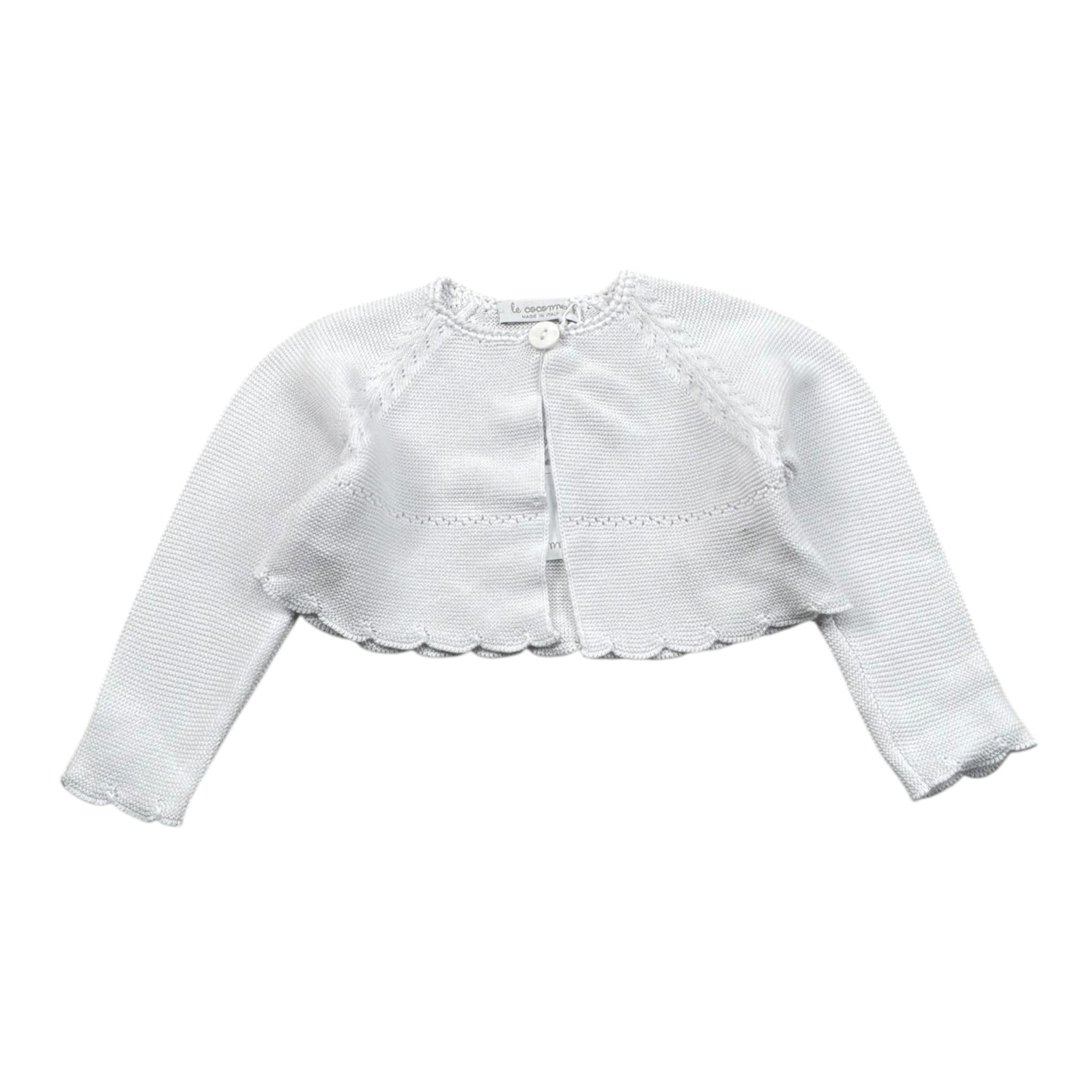 Le Coconne Coprispalle Tinta Unita per Neonata LCN2431 BIANCO LE COCONNE 