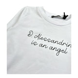 Daniele Alessandrini Shirt Girocollo Tinta Unita con Logo per Neonato 1291M00072N BIANCO DANIELE ALESSANDRINI 
