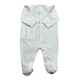 Elisabetta Franchi Tutina Manica Lunga Tinta Unita con Stampe per Neonata ENTU51 BIANCO ELISABETTA FRANCHI 