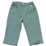 Le Bebe' Pantalone Tinta Unita con Elastico In Vita per Neonato LBB5341 VERDE LE BEBE' 