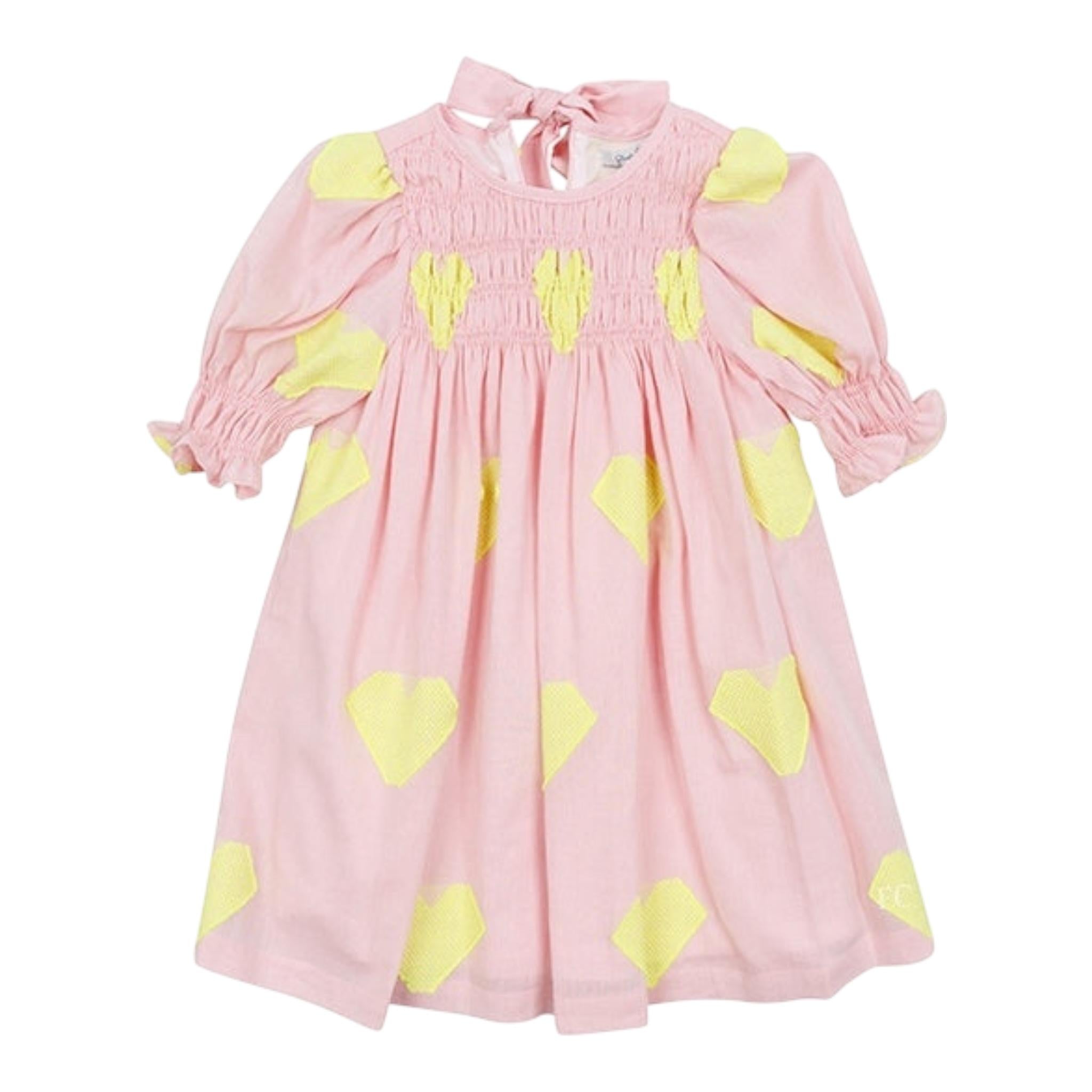 Piccola Ludo Abito Tinta Unita con Fantasia per Neonata BS10WB058 ROSA PICCOLA LUDO 