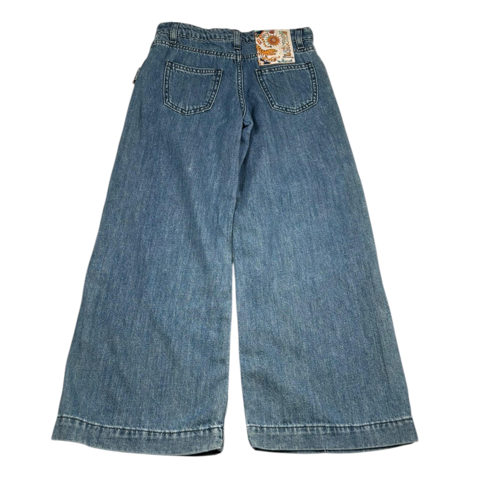 Just Cavalli Jeans Tinta Unita con Girovita Regolabile per Bambina JGP26137JE BLU JUST CAVALLI 