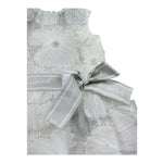 Trussardi Abito Giromanica Tinta Unita In Tulle per Neonata TIP26140VE BIANCO TRUSSARDI 