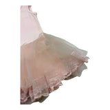 Monnalisa Abito Giromanica Tinta Unita con Tulle per Neonata 394906 ROSA MONNALISA 