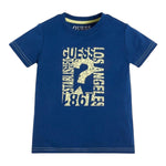 Guess T-Shirt Tinta Unita con Stampa per Neonato N3GI00K8HM0 BLU GUESS 
