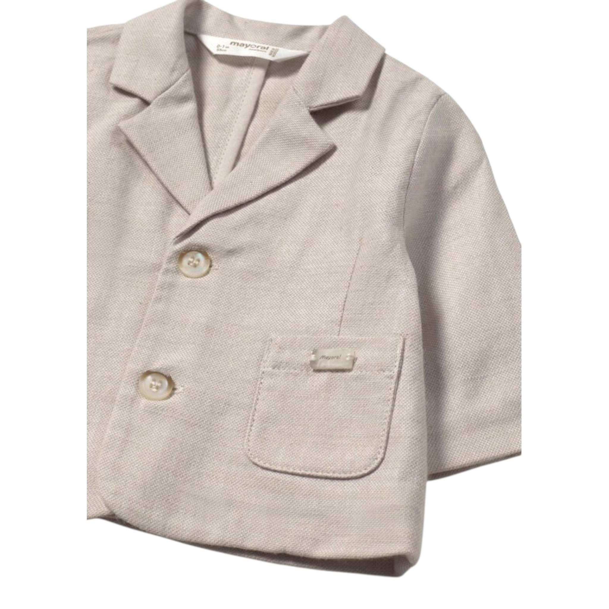 Mayoral Giacca tinta unita Beige per Neonato 1454X BEIGE MAYORAL 