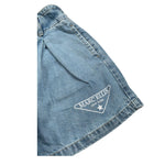 Marc Ellis Short In Denim Tinta Unia con Elastico In Vita per Bambina JMJSO16947 AZZURRO MARC ELLIS 