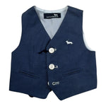 gilet tinta unita con logo JLK002 BLU HARMONT & BLAINE 