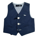gilet tinta unita con logo JLK002 BLU HARMONT & BLAINE 