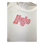 Liu Jo T-Shirt Girocollo Tinta Unita con Brillantini per Bambina GA5019X BIANCO LIU JO 