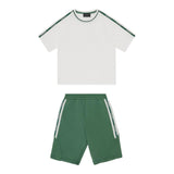 Emporio Armani Completo 2 Pezzi T-Shirt-Bermuda per Bambino EB000150 BIANCO/VERDE EMPORIO ARMANI 