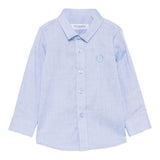 Trussardi Camicia Manica Lunga Tinta Unita per Neonato TIP25047CAX AZZURRO TRUSSARDI 