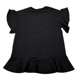 Gaelle Abito Mezza Manica Tinta Unita con Logo per Bambina 2746V00054 NERO GAELLE 