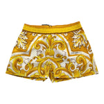 Dolce & Gabbana Short Tinta Unita con Fantasia Rose per Bambina L53Q29 BIANCO DOLCE & GABBANA 