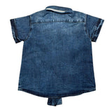 Cesare Paciotti Camicia tinta unita In Denim Blu per Neonato CMP1132B BLU CESARE PACIOTTI 