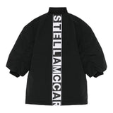 STELLA McCARTNEY giubbino tinta unita con stampa e zip Nero per Bambina TV2B80 NERO STELLA McCARTNEY 