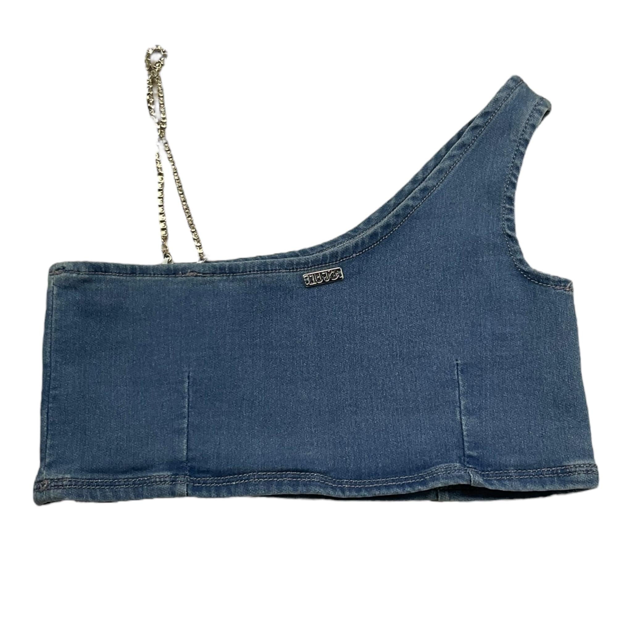 Liu Jo Completo 2 Pezzi Top-Leggins Effetto Denim per Bambina GA5210 BLU LIU JO 