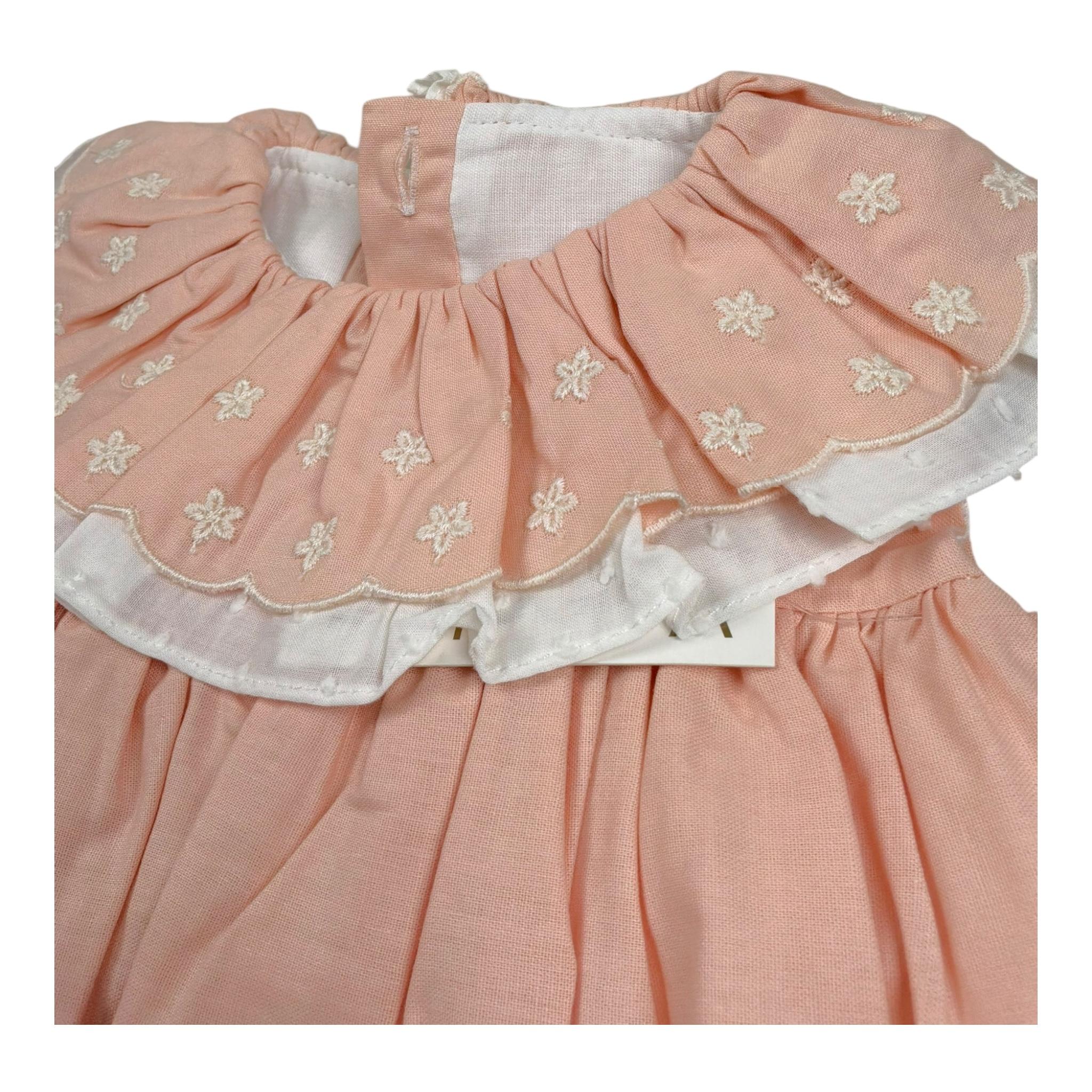 Valentina Bebes Set Abito-Coulotte Tinta Unita per Neonata LOVE9 PESCA VALENTINA BEBES 