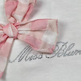 Miss Blumarine Coperta Tinta Unita con Ruches per Neonata MBL2394 BIANCO MISS BLUMARINE 