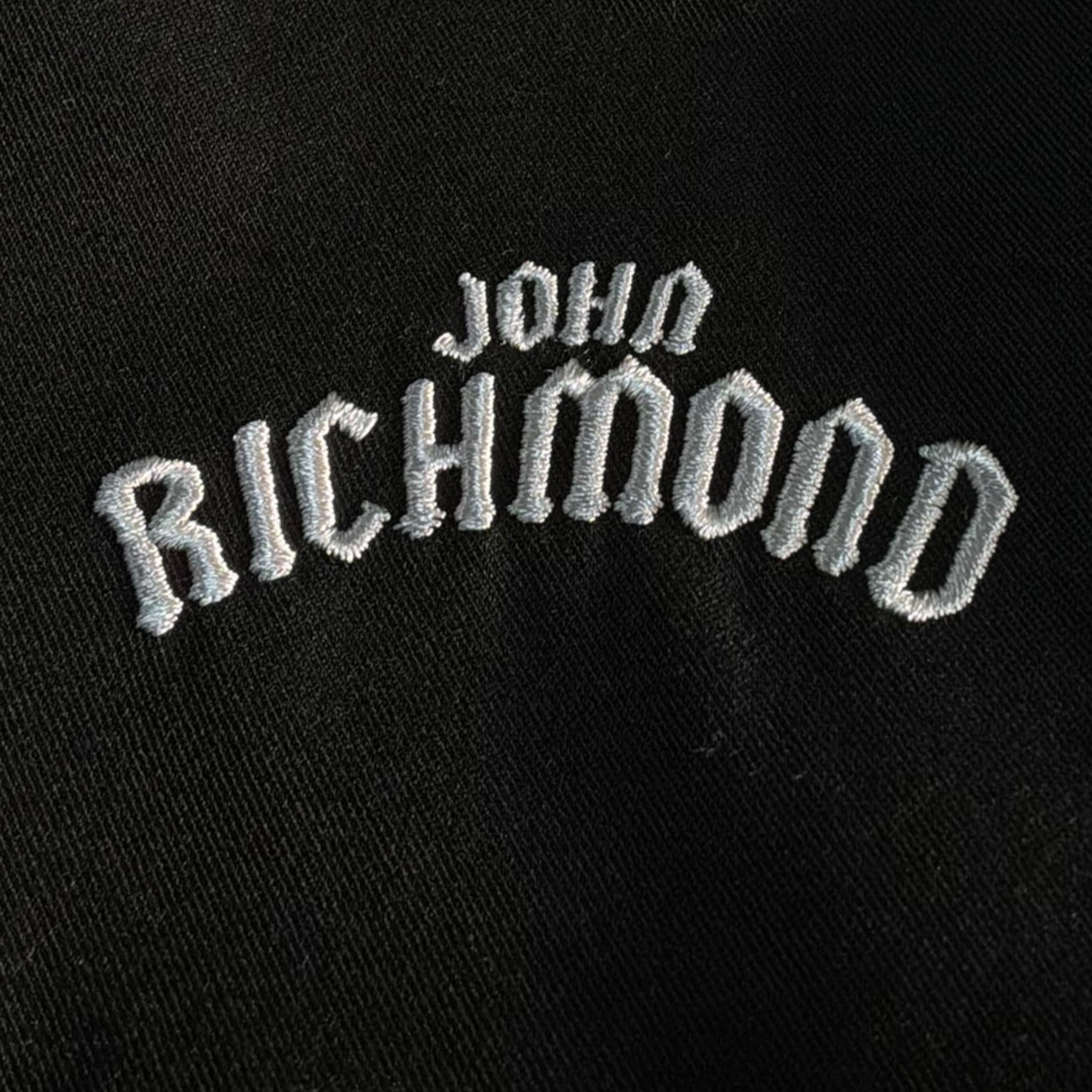 John Richmond Pantalone Tinta Unita con Elastico In Vita E Logo per Bambino RIA23083PA NERO JOHN RICHMOND 