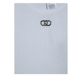 Liu Jo Canotta Tinta Unita con Logo per Bambina GA5041X BIANCO LIU JO 