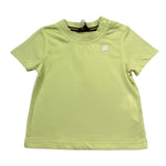 K-Way T-Shirt Girocollo Tinta Unita con Logo per Neonato K4125LWX VERDE ACIDO K-WAY 