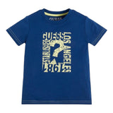 Guess T-Shirt Tinta Unita con Stampa per Neonato N3GI00K8HM0 BLU GUESS 