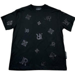 John Richmond T-Shirt Girocollo Tinta Unita con Stampa per Bambino RBP26041TS NERO JOHN RICHMOND 
