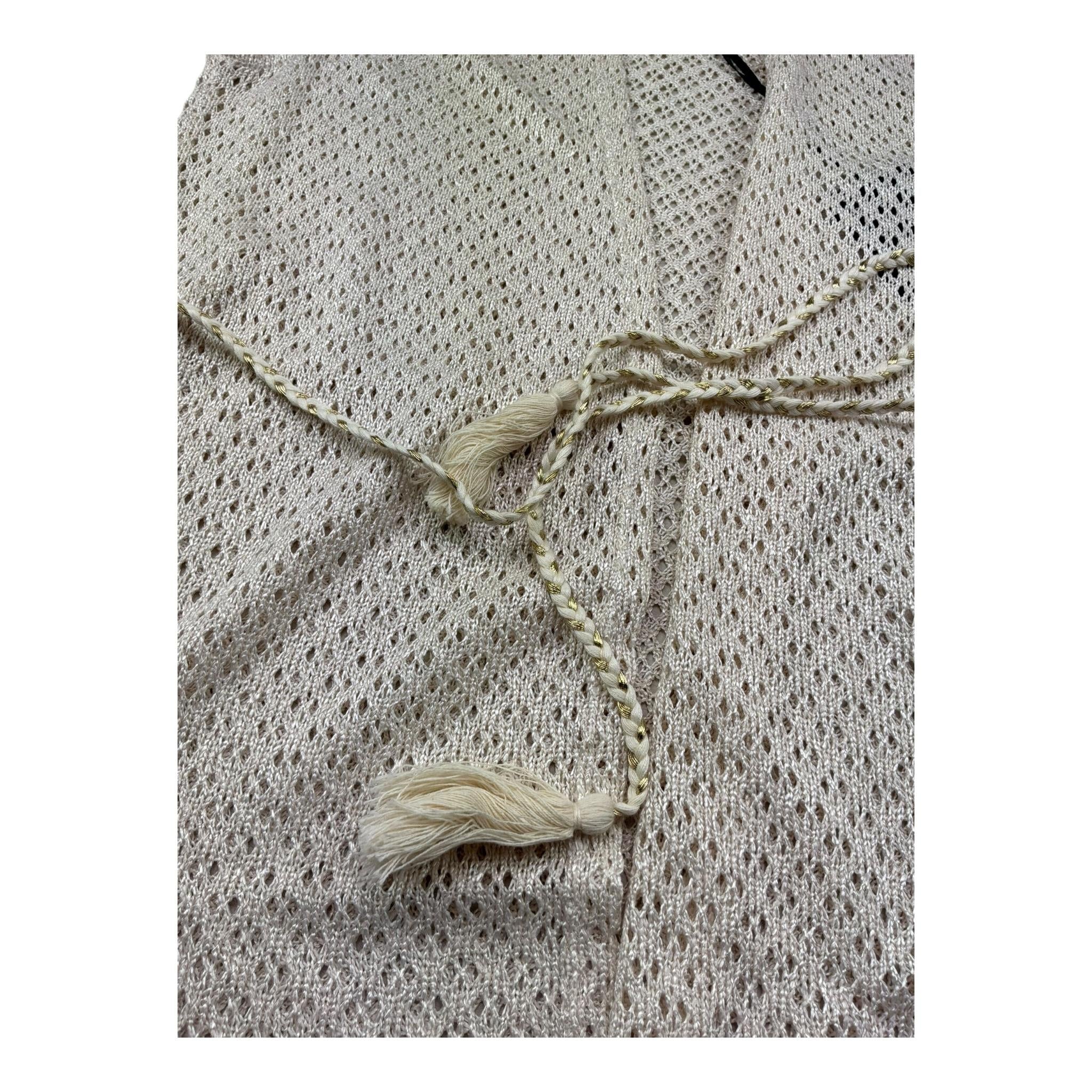 Fun & Fun Cardigan Tinta Unita Giromanica Traforato per Bambina FCJWA01143 BEIGE FUN & FUN 