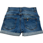 Liu Jo Short In Denim Tinta Unita con Girovita Regolabile per Neonata KA5068 BLU LIU JO 