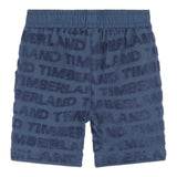 Timberland Bermuda Tinta Unita Logato con Elastico In Vita per Neonato T60127 BLU TIMBERLAND 