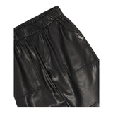 LIU JO pantalone in ecopelle tinta unita con elastico in vita Nero per Bambina GF4056 NERO LIU JO 
