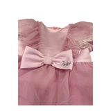Petit Abito Mezza Manica Cerimoniale In Tulle per Neonata S2015651 ROSA PETIT 