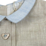 La Stupenderia Pagliaccetto Tinta Unita Giromanica per Neonato TBPG51 BEIGE LA STUPENDERIA 