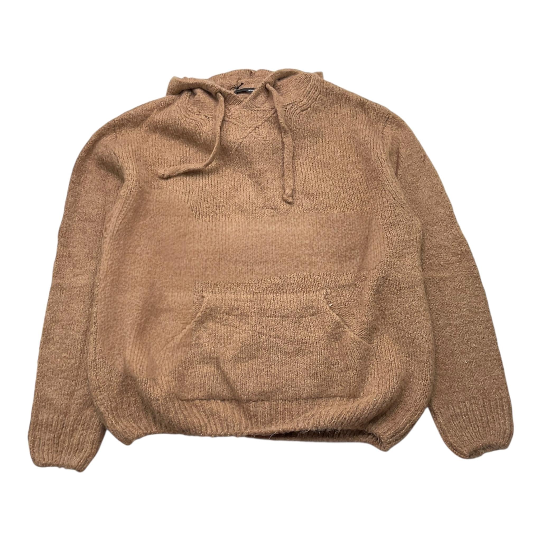 I'M BRIAN maglia modello felpa con cappuccio tinta unita Marrone per Bambino MA3004J MARRONE I'M BRIAN 