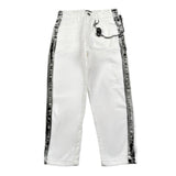 Never Too Jeans tinta unita con Profili In Contrasto Bianco per Bambino NT1689B BIANCO NEVER TOO 