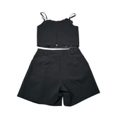 Fun & Fun Completo 2 Pezzi Top-Short per Bambina FCJTP01110 NERO FUN & FUN 