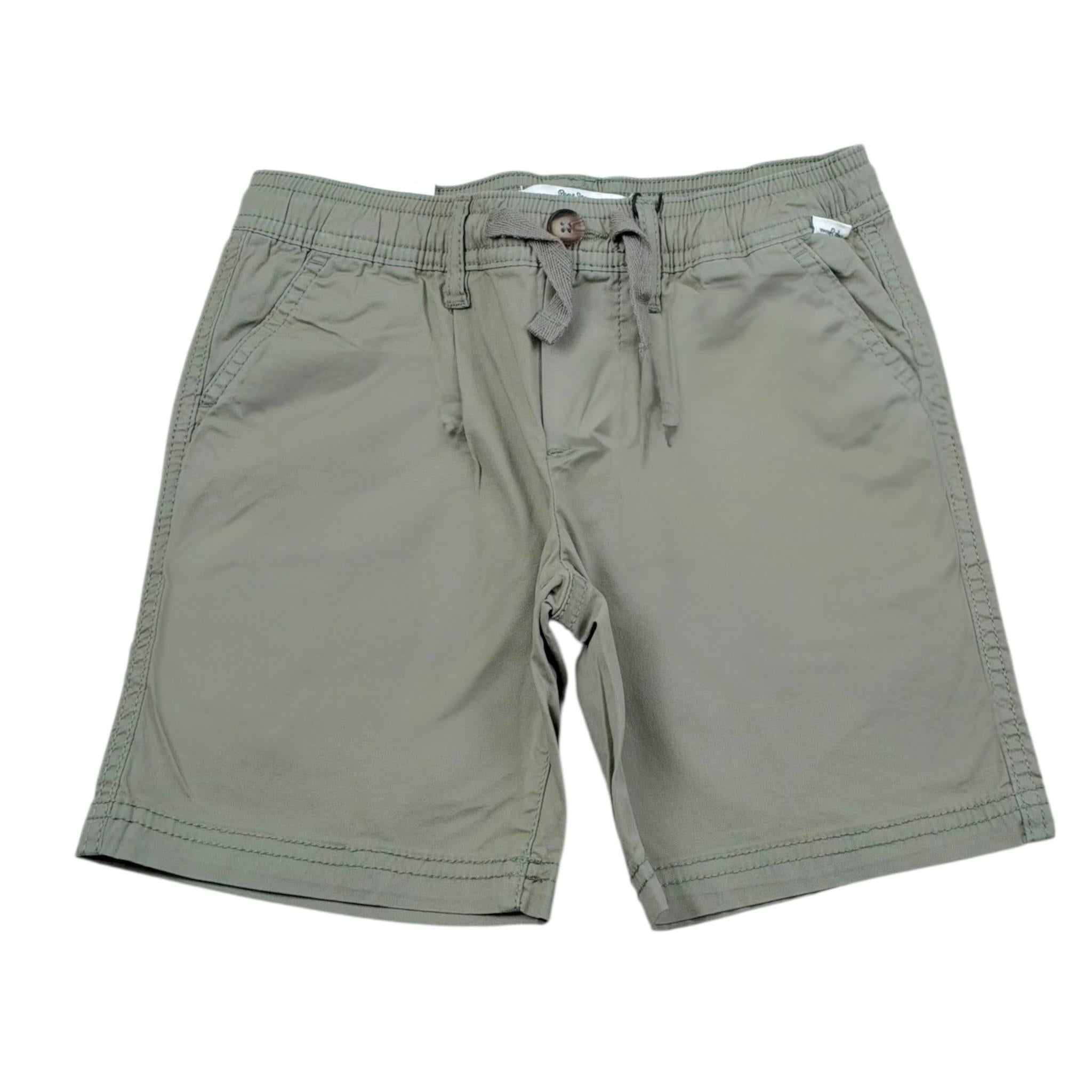 Pepe Feamo Bermuda Tinta Unita con Elastico In Vita per Bambino P8800837 VERDE PEPE JEANS 